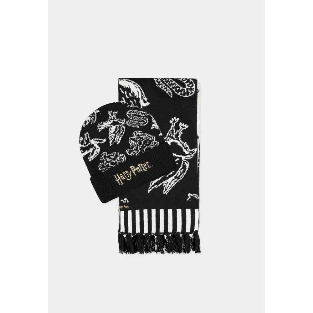 Harry Potter - Giftset Bonnet & écharpe - Noir
